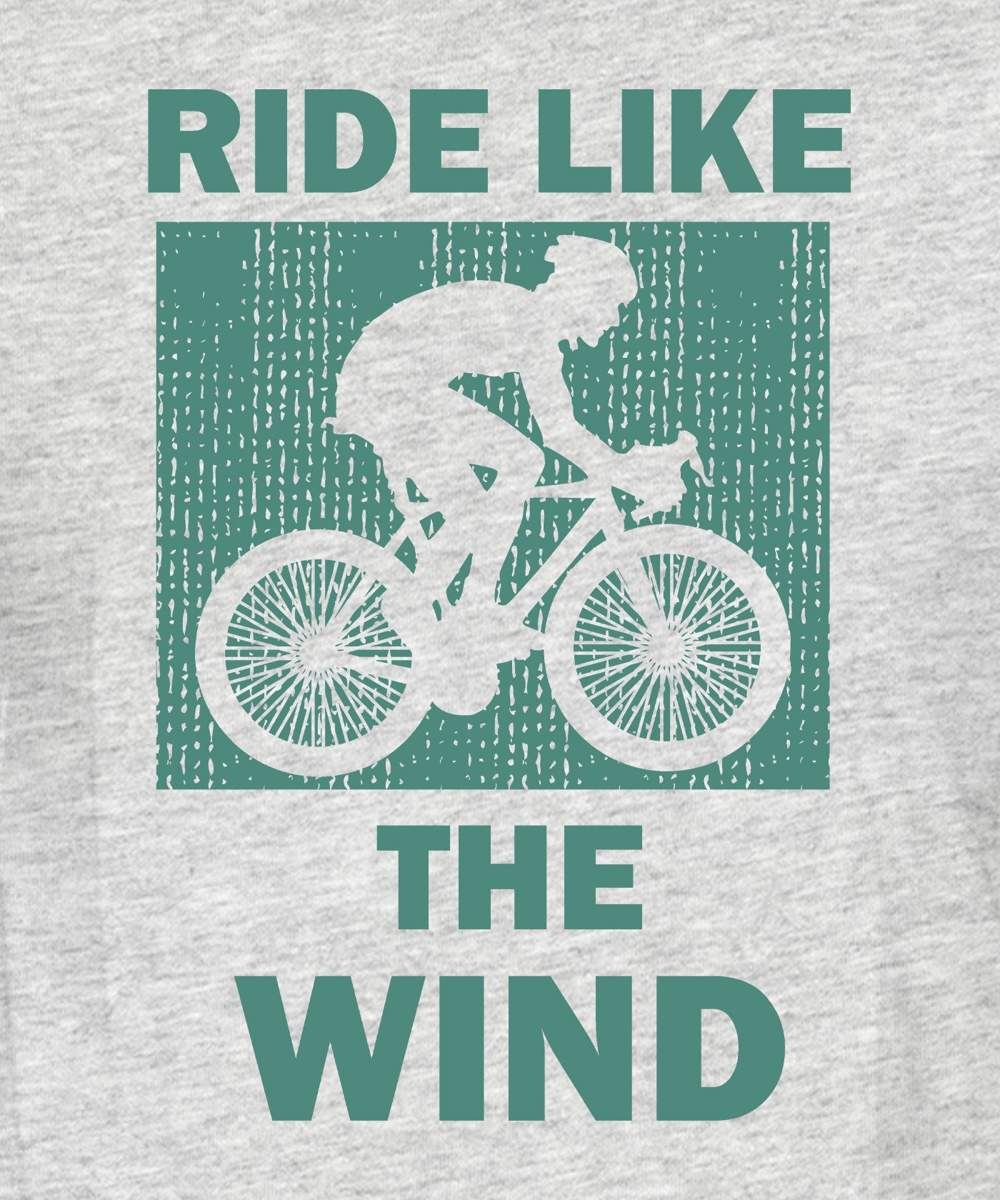 Ride Like The Wind - Premium Round Neck Cotton Tees for Men - White Melange