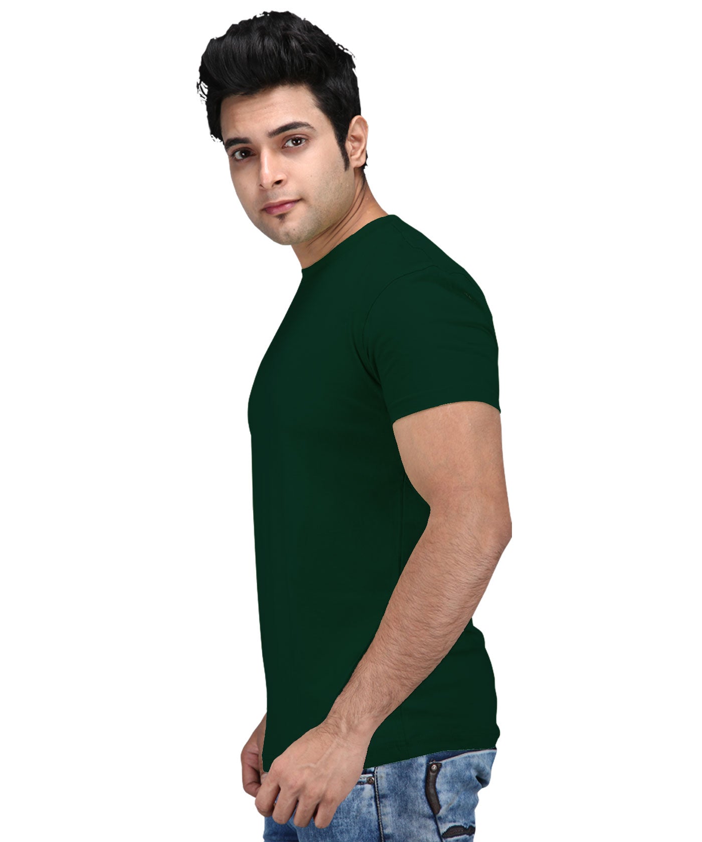 Premium Plain 100% Cotton Tees For Men - Cactus Green