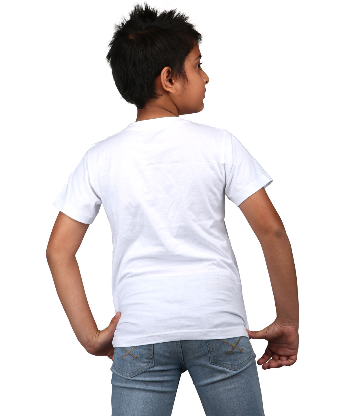 Never too young - Premium Round Neck Cotton Tees for Juniors - White